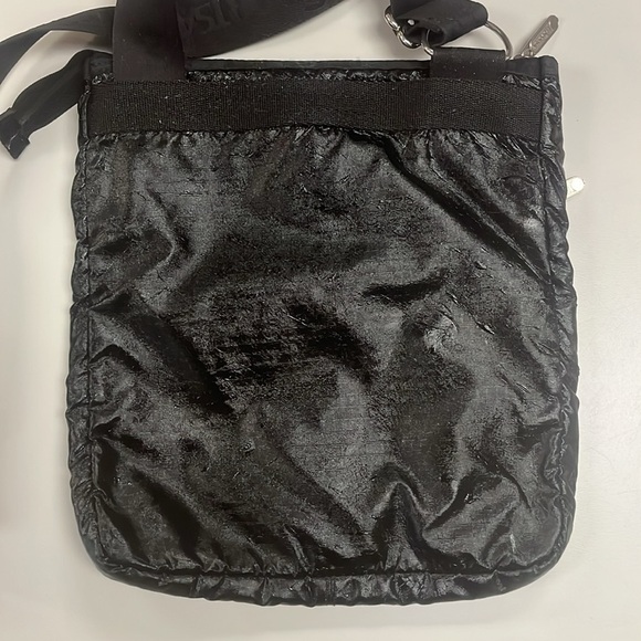 LeSportsac Black Nylon Crossbody Bag larger size - Picture 3 of 8